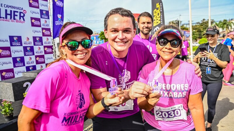 Pazolini Lidera Corrida da Mulher na Orla de Camburi, Atraindo Grande Participação