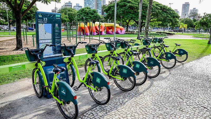 Bikes compartilhadas em Vitória e Vila Velha podem ser usadas de graça nesta semana