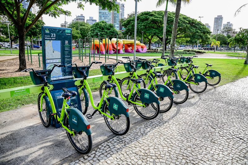 Bikes compartilhadas em Vitória e Vila Velha podem ser usadas de graça nesta semana