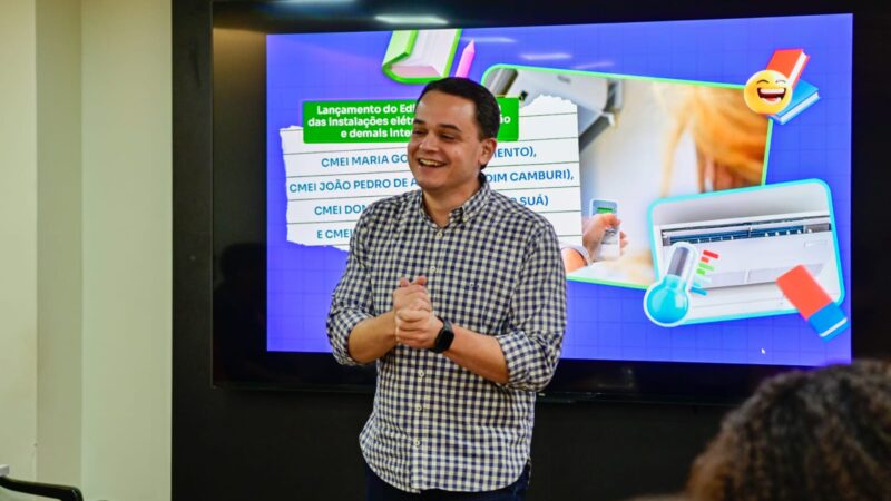 Pazolini lança edital para climatização e reforma de quatro CMEIs