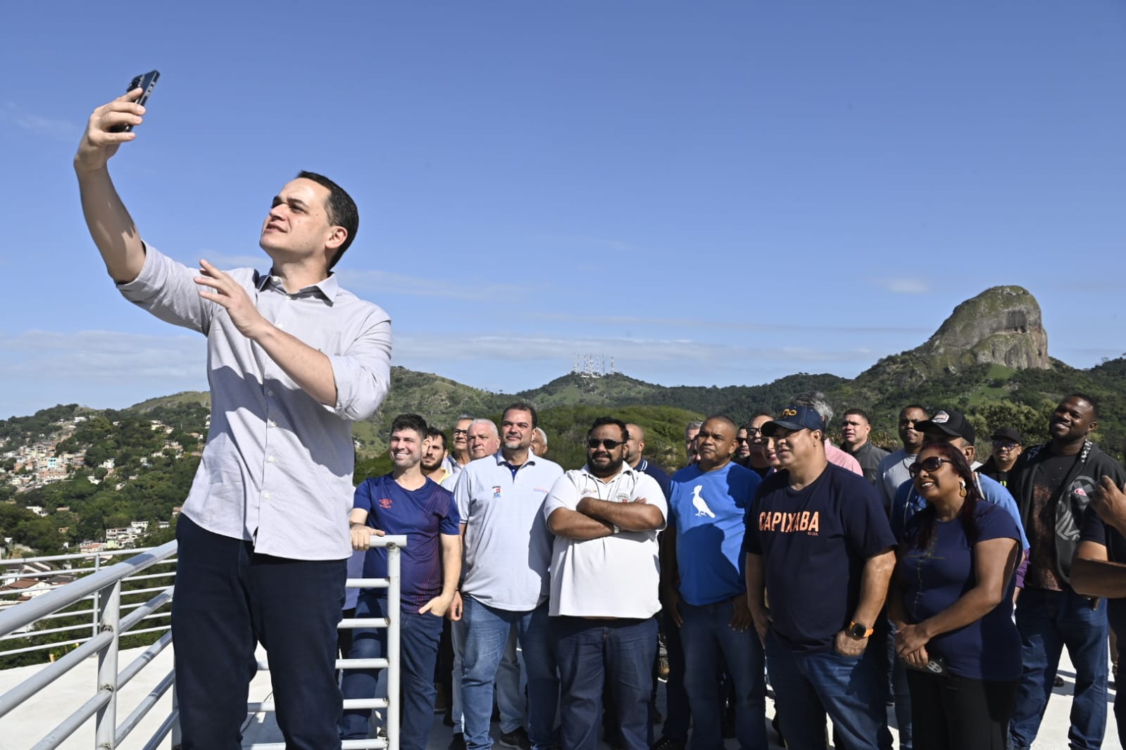 Pazolini realiza visita técnica às obras do novo Mirante de Santos Dumont, quadra e Parque Kids