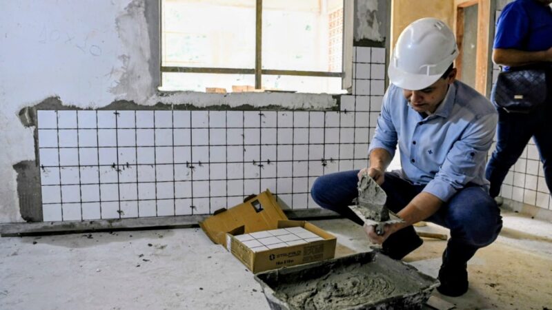 Pazolini visita obras da nova EMEF Irmã Jacinta, no Romão, obra aguardada a décadas pela comunidade