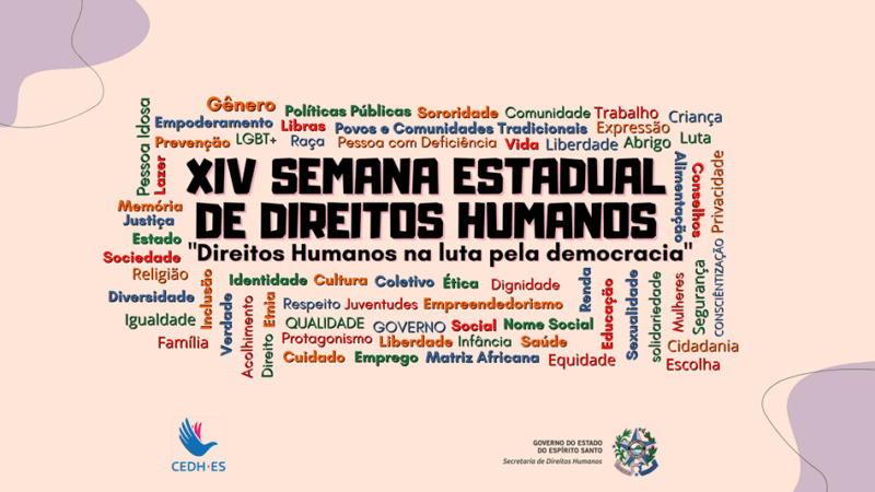 Programação da XIV Semana Estadual de Direitos Humanos terá evento em São Pedro, confira as atividades