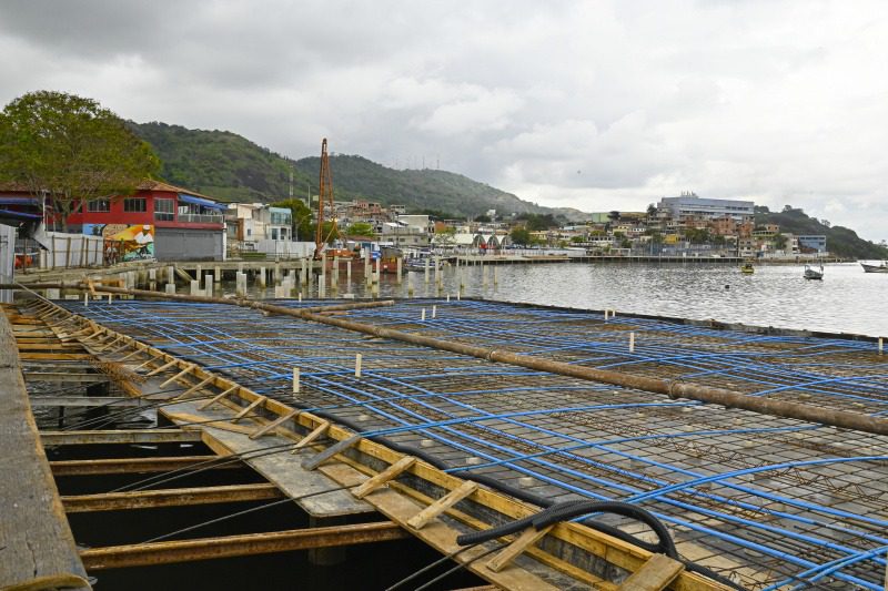 50% das obras concluídas na Orla da Grande São Pedro