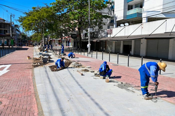 90% das Obras de Reurbanização da Rua da Lama em Jardim da Penha estão Finalizadas