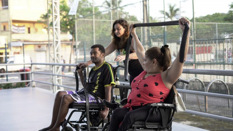 Cadeirantes Participam de Atividades Físicas em Unidade de Saúde de Santo Antônio.