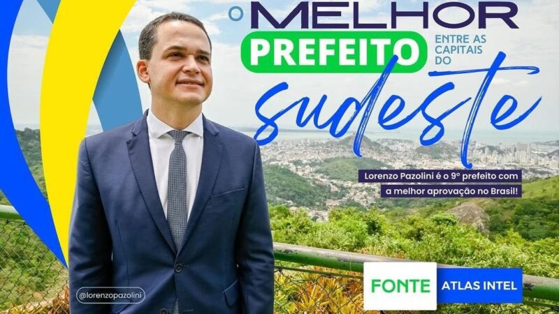 Aprovação em Alta: Prefeito Lorenzo Pazolini se Destaca no Sudeste. Saiba Mais