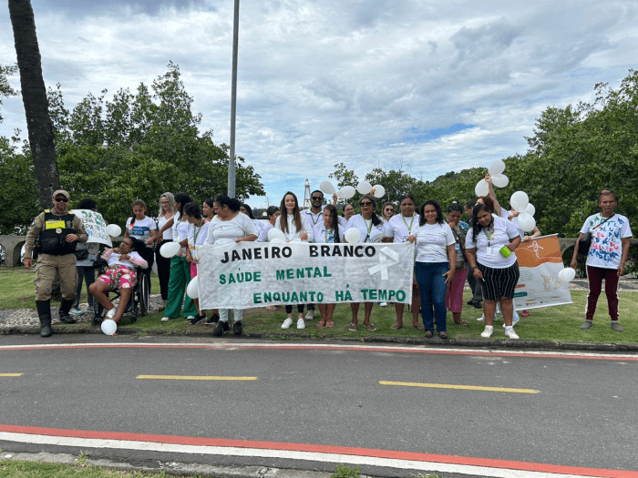 Caminhada Promove Saúde Mental: Acolhidos de Abrigo em Vitória Participam da Campanha Janeiro Branco