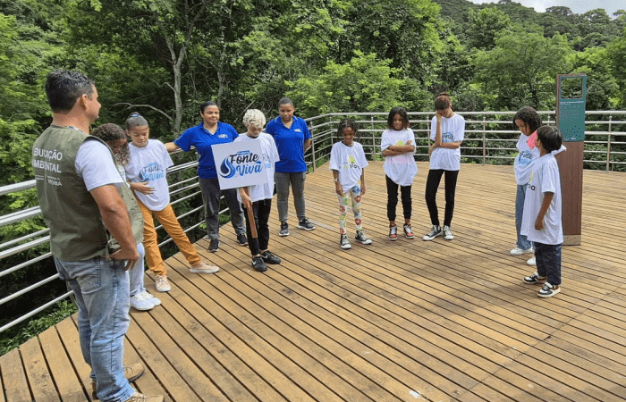 Educação Ambiental na Fonte Grande: Expedição Ensina Crianças sobre a Importância da Água e das Florestas