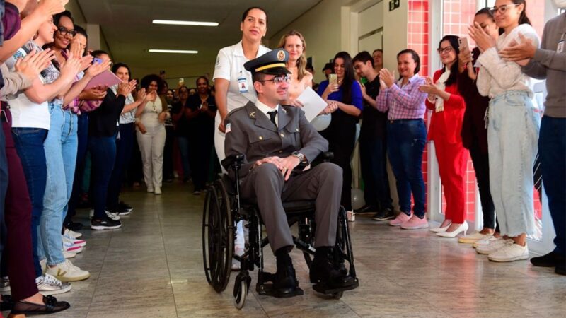 Após 77 Dias Internado, Soldado Saimen Recebe Alta no ES