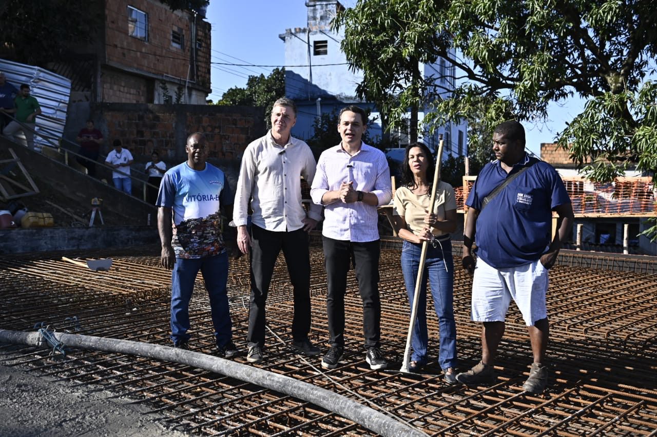 Prefeito Pazolini Visita Construção do Complexo Esportivo do Jaburu