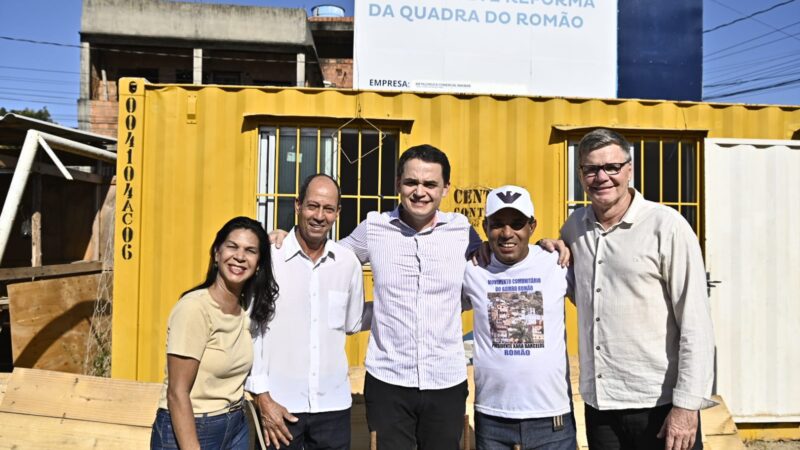Pazolini Acompanha Obras de Nova Quadra Poliesportiva no Bairro Romão