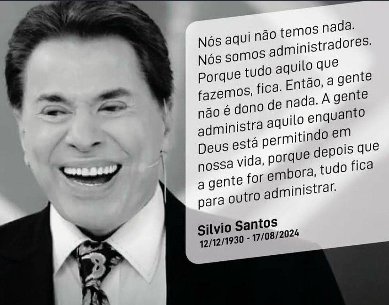 Silvio Santos, símbolo da TV brasileira, morre aos 93 anos